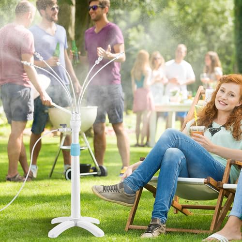 Adjustable Patio Misting System with Brass Nozzles