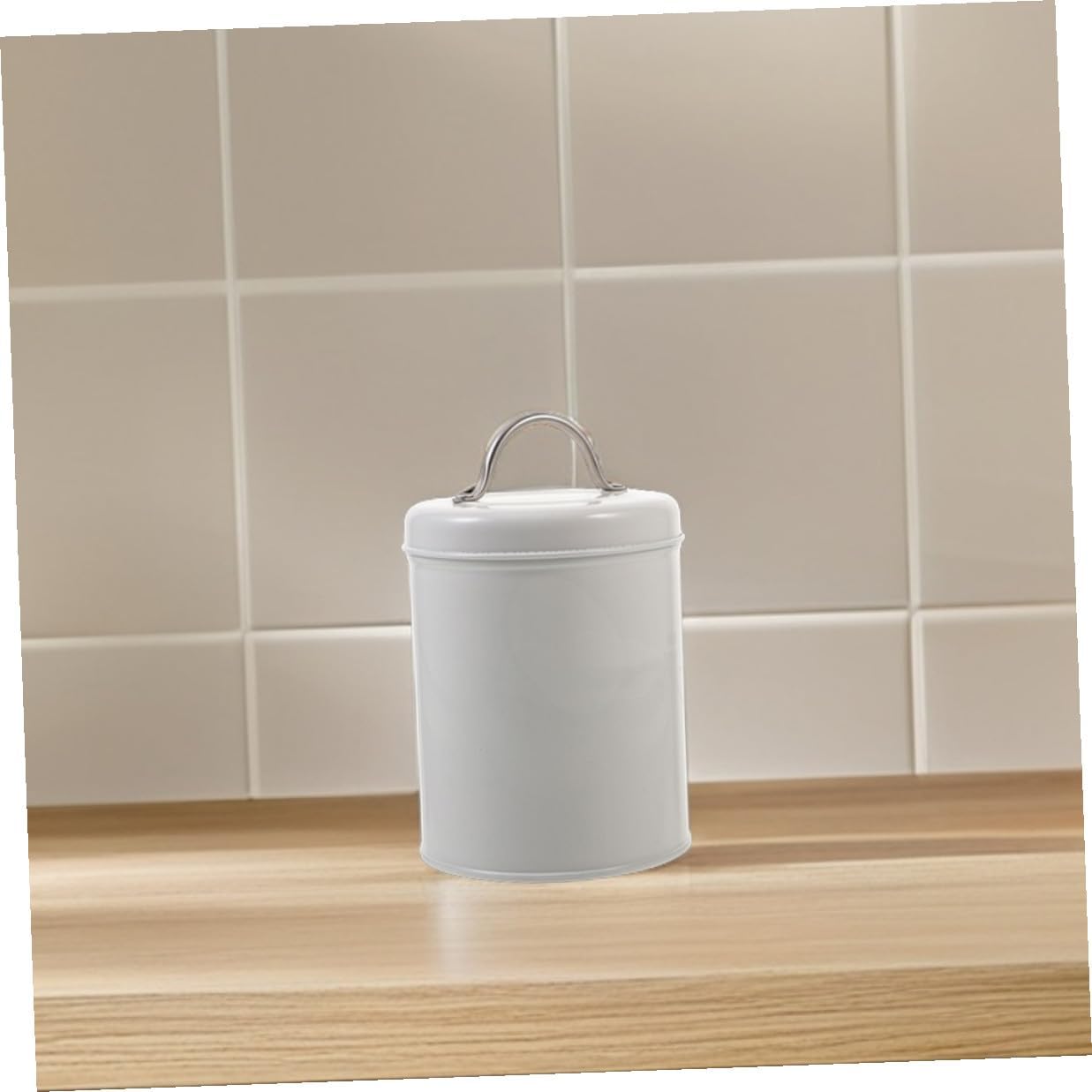 NUOBESTY Metal Airtight Coffee Bean Storage Jar with Lid, Sealed Grain Canister for Tea, Sugar, and Pantry Organization, Space-saving Kitchen Food Container for Home and Office image 4