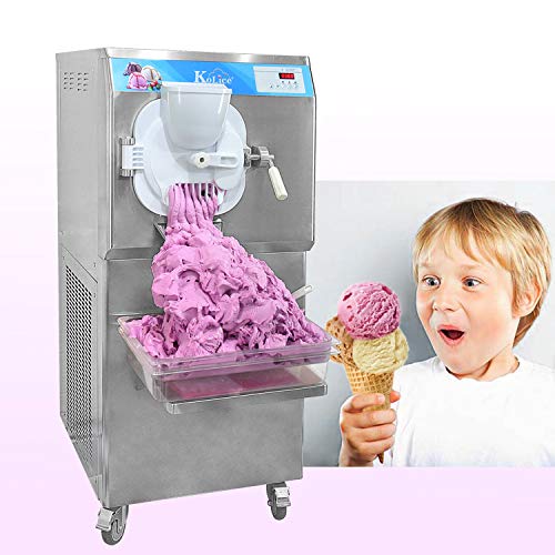 Kolice Commercial HEAVY DUTY Gelato hard ice cream machine,Hard ice cream machine, Italian ice machine, ice cream maker,snack food machine-high production capacity 23-27 gallon/hour,ETL Certificate