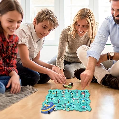 DIY Assembling Electric Trolley, Children Puzzle