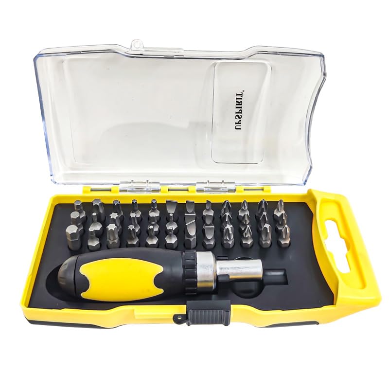 UPSPIRITRatchet Screwdriver with Socket & Screwdriver Tool Kit (37PC)