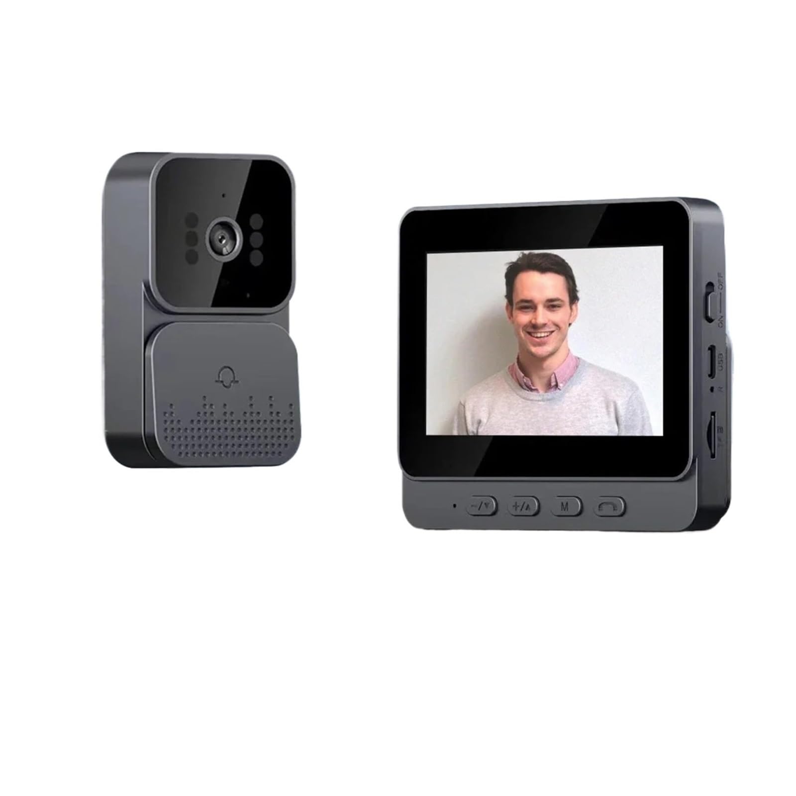 Sonnette vidéo interphone vidéo sans fil sonnette de porte 1080P IR