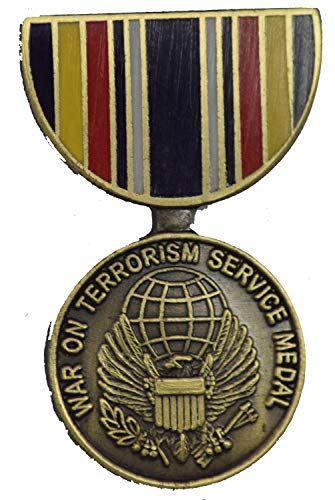 SERVICE WAR ON TERRORISM LAPEL PIN OR HAT PIN - Size 1-1/8