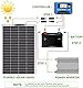 400W Flexibles Solarpanel 2x200W 24V/12V Monokristalline Biegbare-Semi-Flexible Solarpanel Ladegerät Off-Grid für RV Boot Kabine Van Auto Unebenheiten Oberflächen