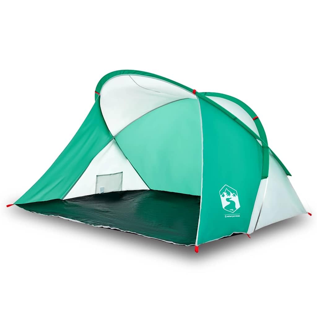 Tenda da spiaggia pop-up per 2 persone, leggera, con borsa per il trasporto, ingresso aperto, paravento per spiaggia e giardino, 225 x 158 x 115 cm, grigio poliestere