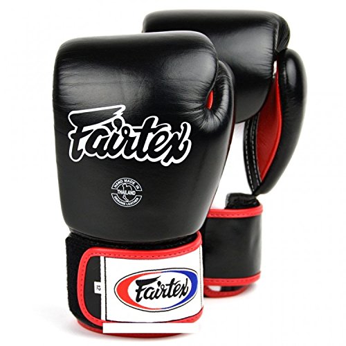 Fairtex BGV1 - Guantoni da boxe in pelle, colore nero