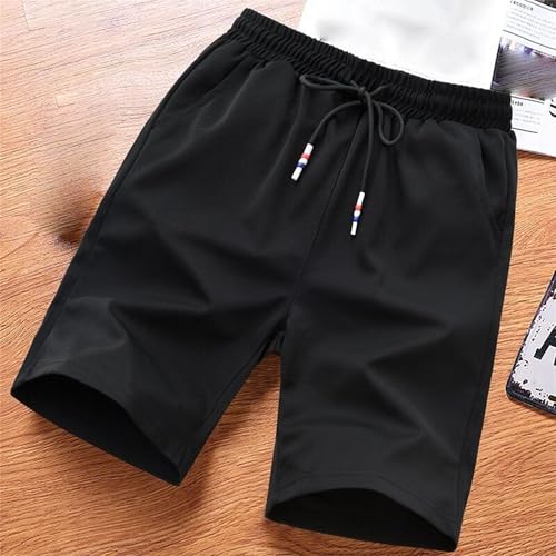 JEKE-DG Men's 3 Pack Casual Comfort Workout Shorts Breathable Gym Running Shorts Relaxed Fit Elastic Waist Summer Shorts2