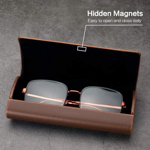 Image of Vemiss Hard Shell Eyeglass Cases, Lightweight Portable Glasses Case for Women Men