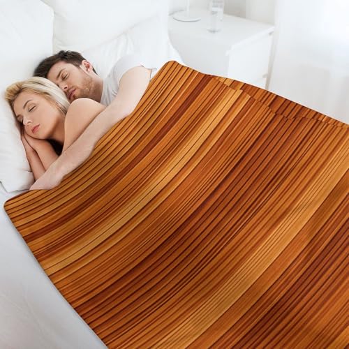 Couverture flanelle ultra légère au motif boisé