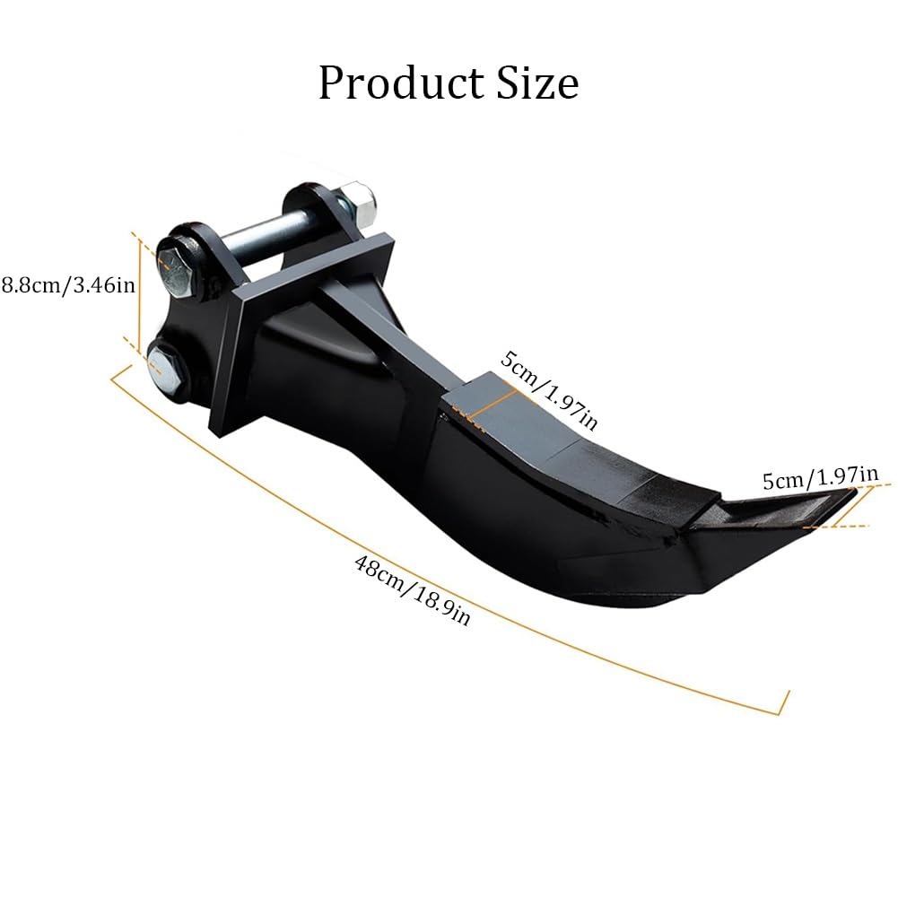 DYK&NX Accessori per Mini Escavatori Ripper con Pin*2, Facile da Installare, Robusto