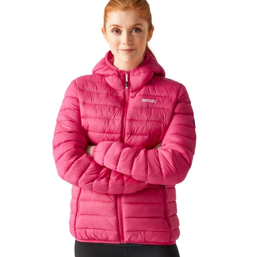 Regatta Womens/Ladies Marizion Hooded Padded Jacket (14 UK) (Pink Potion/Flamingo Pink)
