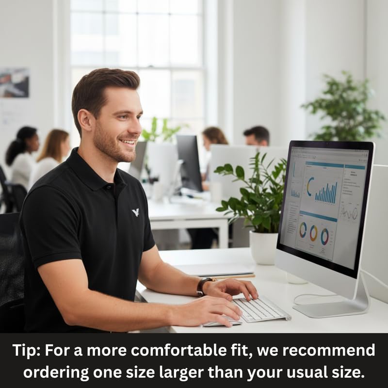 Men’s Polo Shirt – 100% Polyester, Lightweight, Breathable, Quick-Dry, Active Fit – Work & Casual Wear – Sizes S-3XL - Image 2