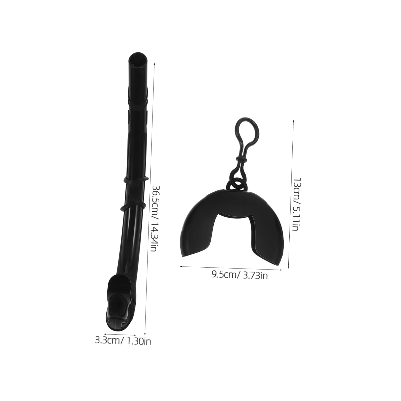 Toyvian 1 Set Lightweight Foldable Silicone Freediving with Efficient Purge Valve Comfort for Swimmers The Gear with Clip and Case