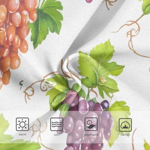 Watercolor Grape Leaves White Toddler Underwear Floral 2t Cotton Panties Little Girl Funny Briefs Undies Kids3