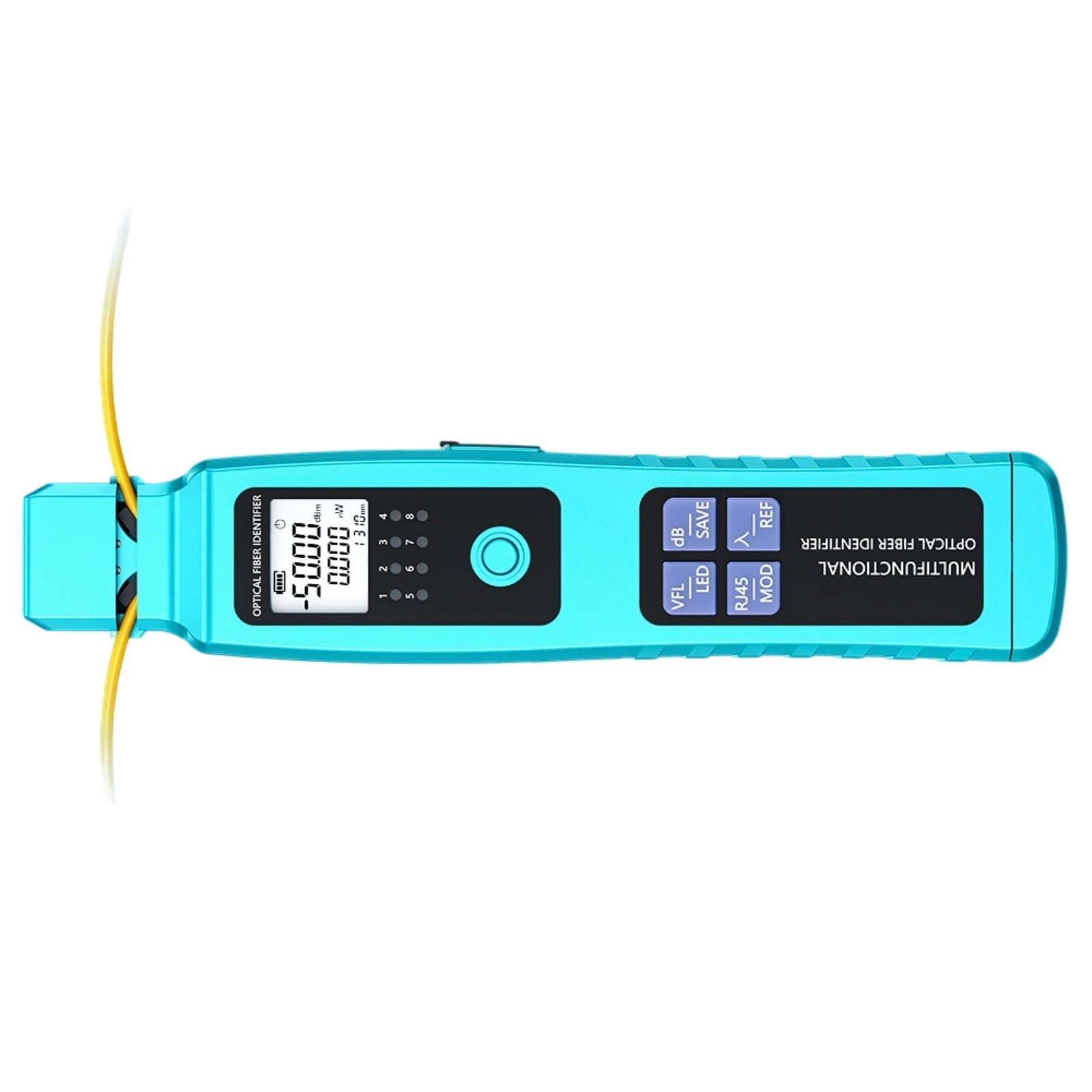 Testeur fibre optique 6 en 1 rechargeable avec localisateur visuel de défauts 30 mW pour câble 10 km
