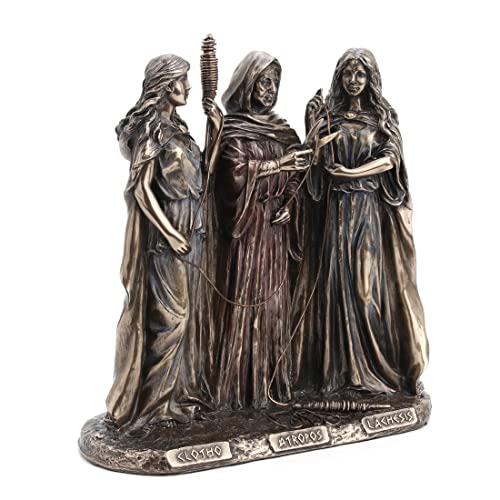 Estatua griega de resina con acabado bronce miniatura 2