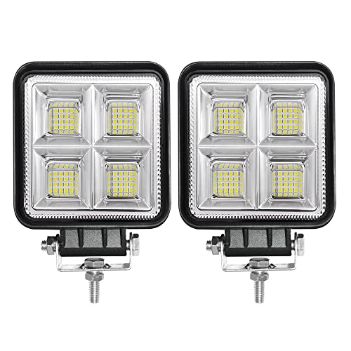 AnTom 2PCS Focos Led 12v Tractor, 192W Faros Led Largo Alcance Trabajo 4x4 Para Tractor Agricola, Remolque, Furgoneta, Caravana, Barco… Cover