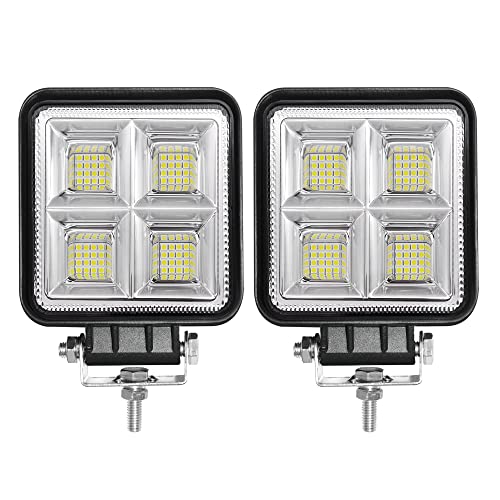 AnTom 2PCS Focos Led 12v Tractor, 192W Faros Led Largo Alcance Trabajo 4x4 Para Tractor Agricola, Remolque, Furgoneta, Caravana, Barco…