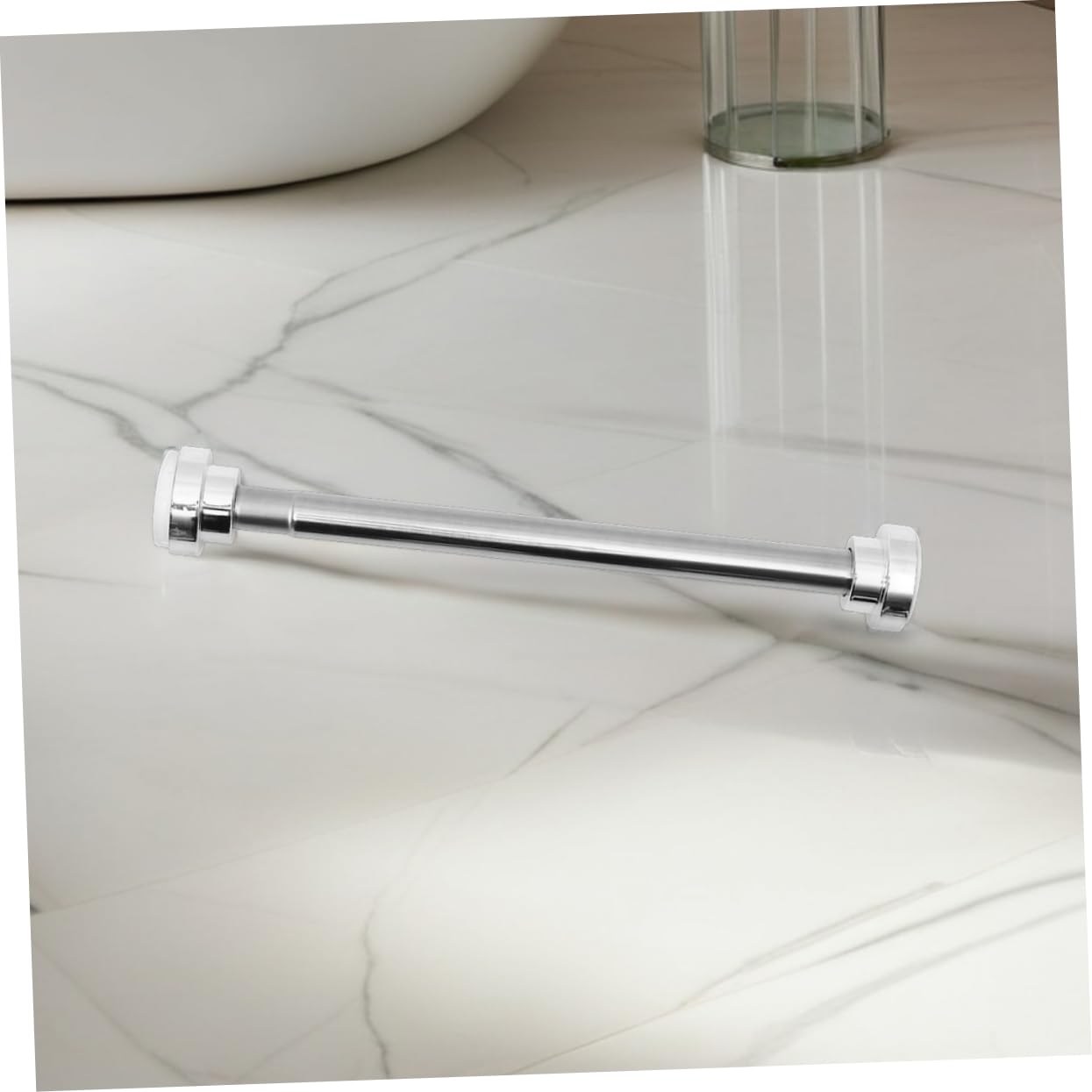 2 Pièces Tringle Rideau Douche Extensible Sans Perçage Acier Inoxydable Réglable Pour Salle De Bain Et Fenêtres De Placard