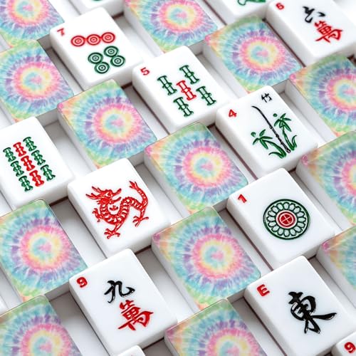 Set de fichas American Mahjong Acrílico 166 piezas miniatura 4