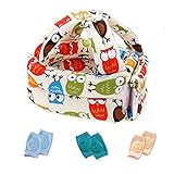 Lightton Toddler Baby Safety Helmet Infant Protective Harnesses Cap Adjustable Printed +3pcs Baby...
