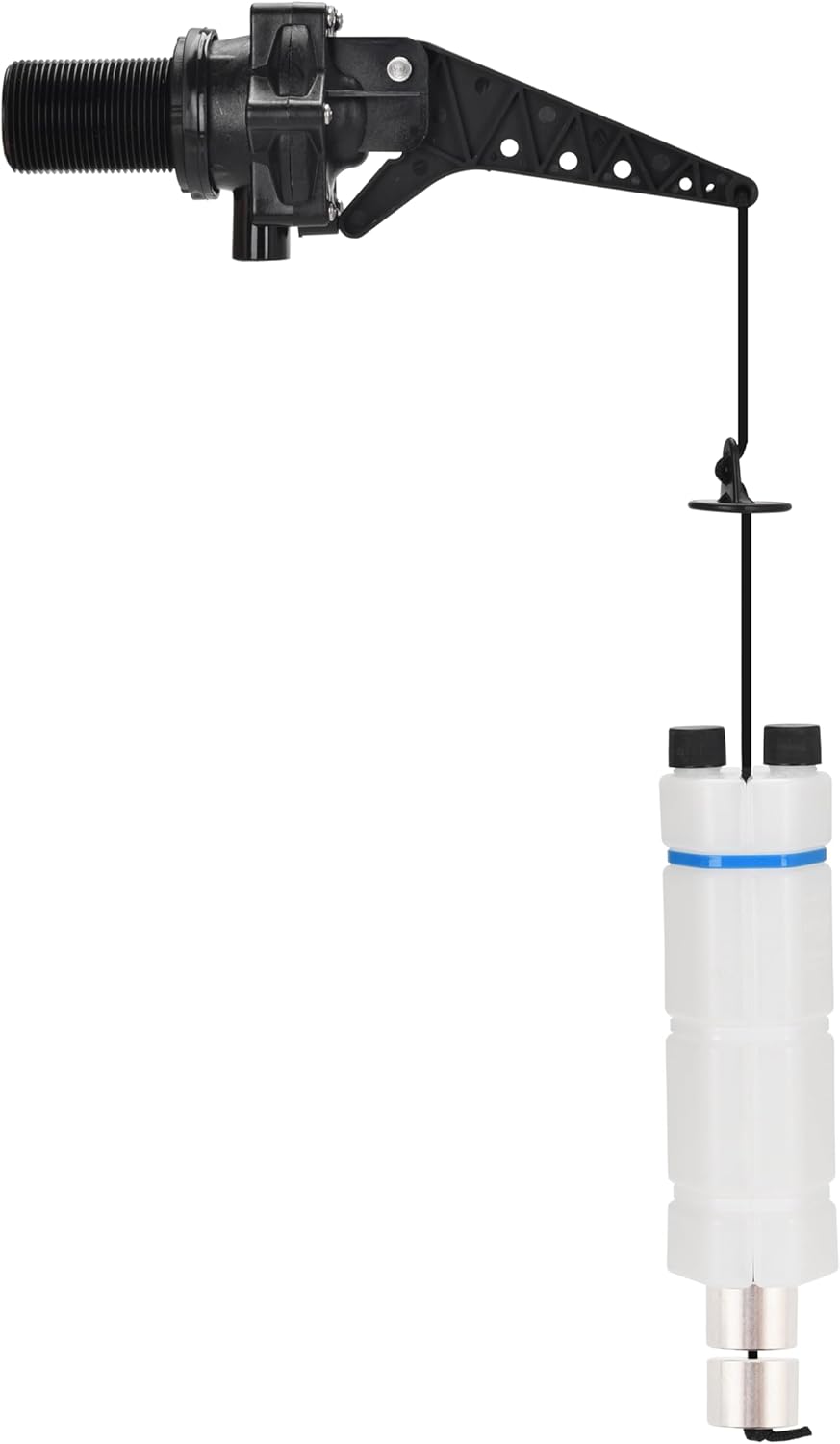 Tankbuddy Valve Plus, with Adjustable Weights for Efficient Drainage, Float Valve Double Water Level, High Flow Large Water Discharge (1/2'')