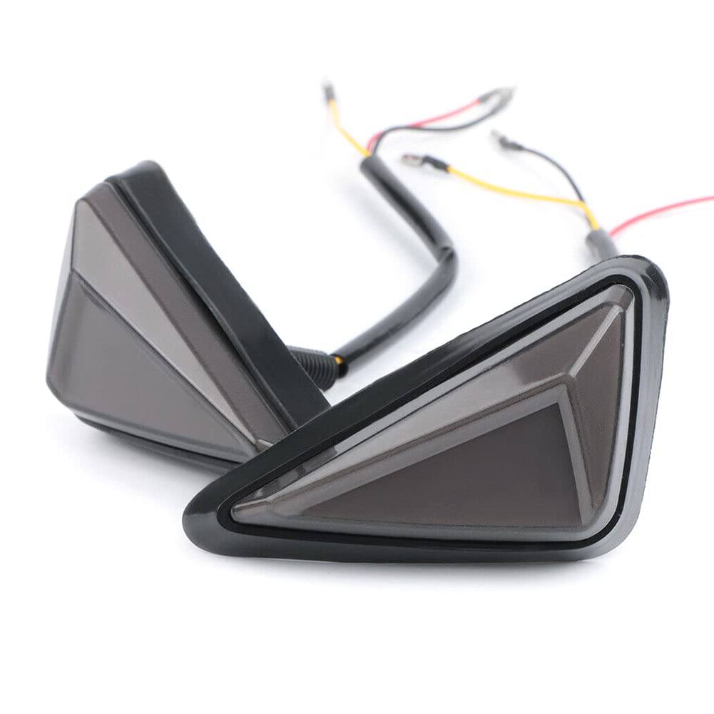 Cnfang4 Motorbike LED Indicator Blinker Lamp For Motorcycle, Scooter, Electrical Bike, Car, Amber & Blue Light Universal