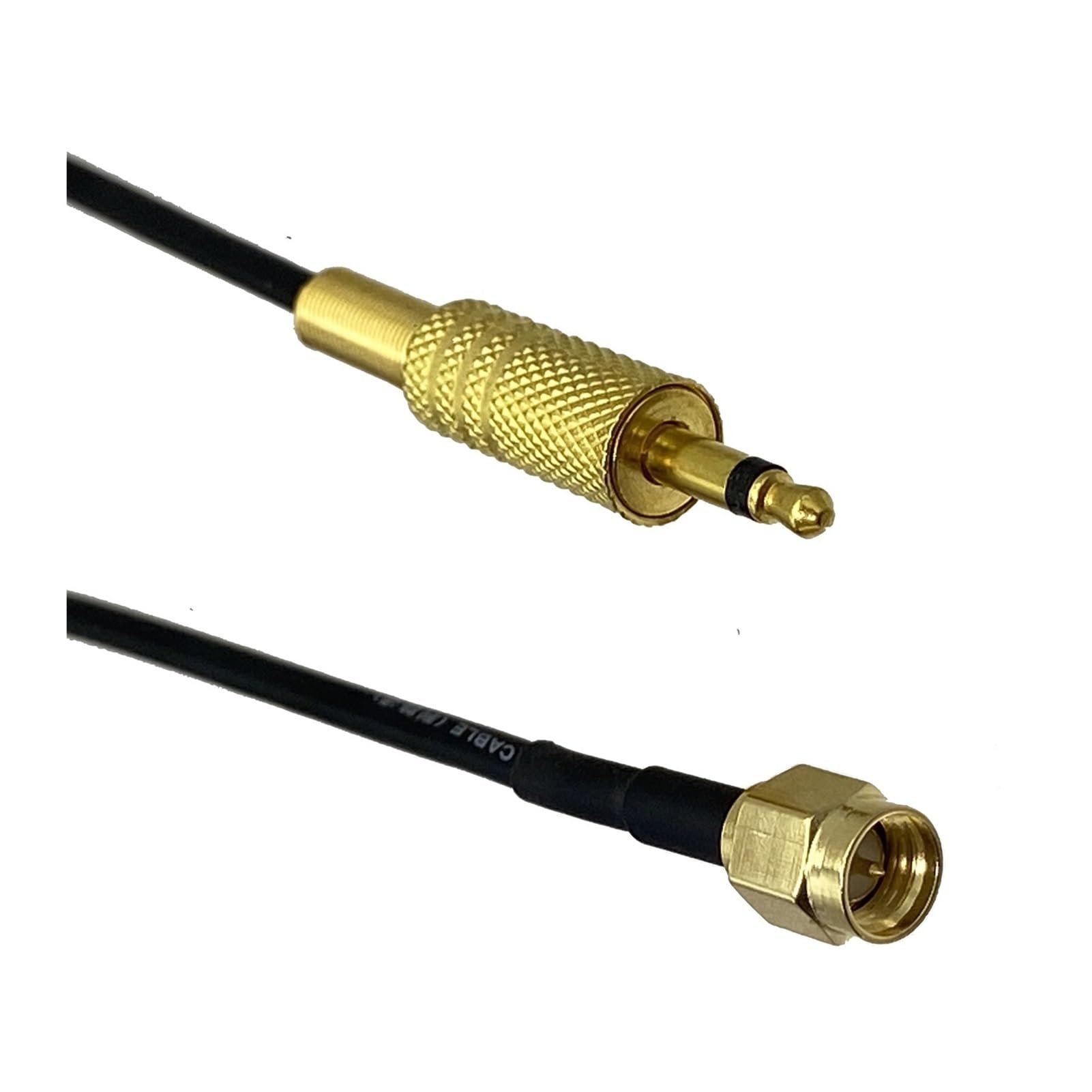 SMA Bouchon mâle à 3,5 mm Mono 1/8 "TS Cctv Antenne de moniteur de caméra Rg174 Câble 6inch ~ 10ft(Size:2FT (60CM))