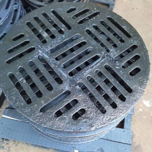 Rejilla de drenaje de hierro fundido resistente de 12 pulgadas exterior 4