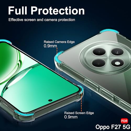 Image of TheGiftKart Crystal Clear Back Cover Case for Oppo F27 5G | Shockproof Soft TPU Case | Cushioned Edges for Ultimate Protection Back Cover Case for Oppo F27 5G (TPU, Transparent)