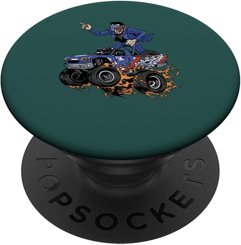 Abraham Lincoln USA American Monster Truck 4th PopGrip intercambiable retro PopSockets de julio