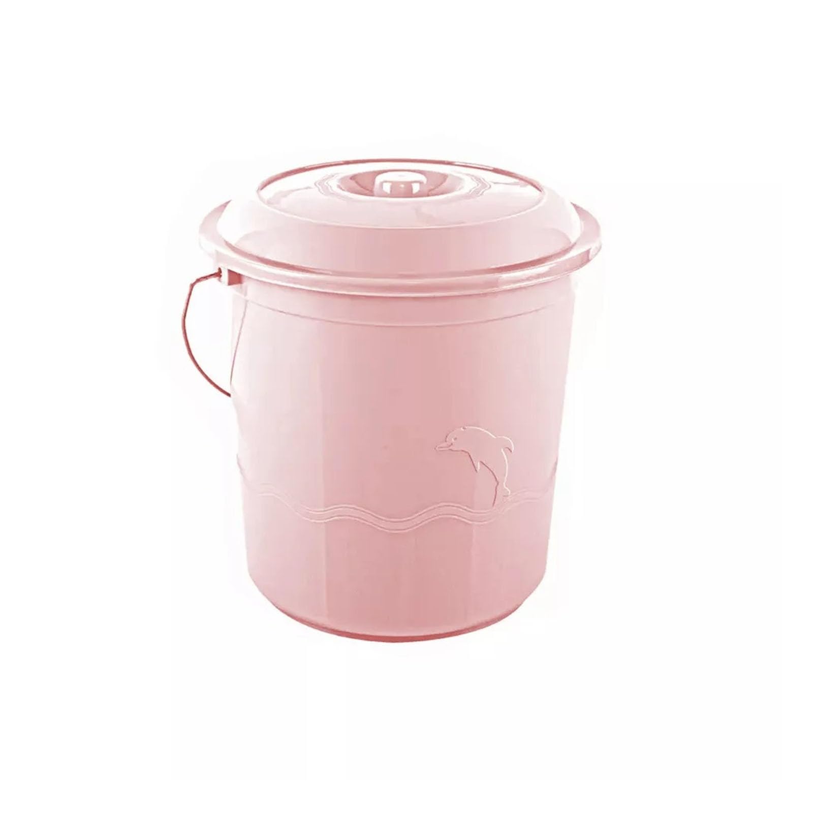 Plastic Bucket With Lids & Handle Small Large Storage Tub Bin Container Measures Plastic Bucket with Lid Handle Storage Bucket Bin Container Measures