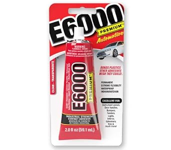 E6000 Premium Automotive Adhesive - Formulated to Permanently Repair Materials in Automobiles, Trailers, Cambers, Motor Homes, Boats - 2.0 fl oz 59.1ml