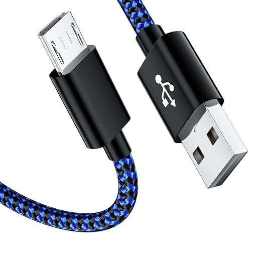 Micro USB Charging Cable 6FT Compatible with Fire HD HDX Tablet 7 8 10,Fast PS4 Charger Cord for Xbox One S/X/Elite,Playstation 4,PS4 Pro/Slim,Samsung S7/S4/J7/J3.Android Cord for Kindle,LG,HTC,Moto