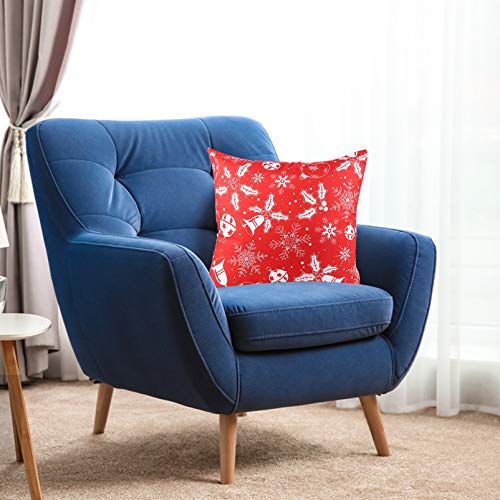 STOBOK 3 Unidades de Fronha de Natal Com Floco de Neve de Papai Noel Capas para Sofá Sofá E Decoraçõ