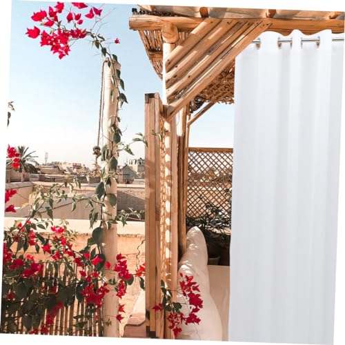 Rideaux de terrasse Zerodeko transparents et blancs au design moderne épuré - 4