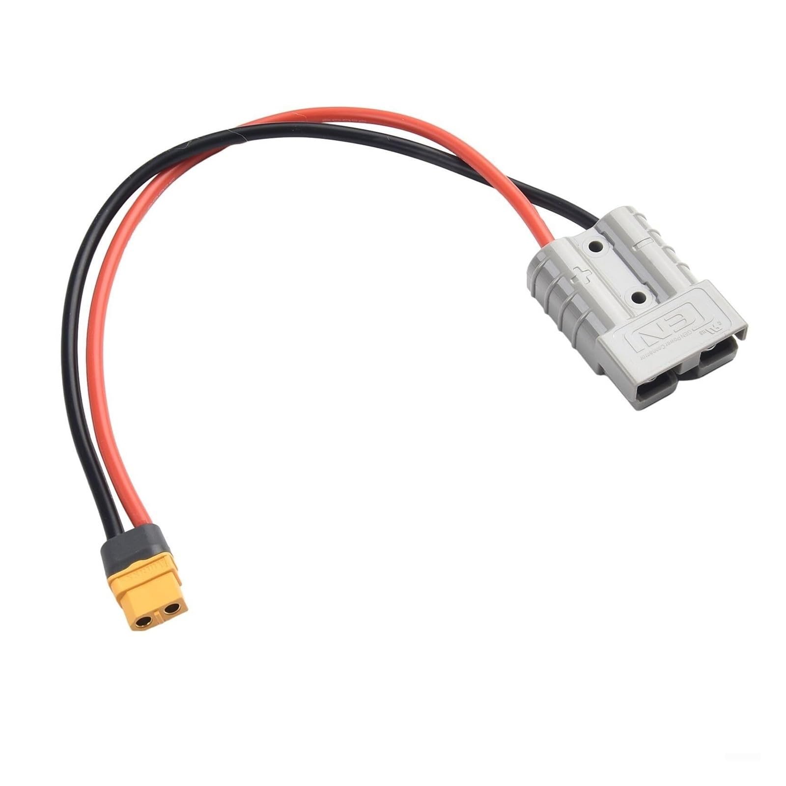 Adaptador de conector Anderson de 50 AMP 600 V – Cable de 12 AWG de 30 cm, aplicable a la estación de energía solar portátil XT60 RC