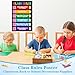 D4DREAM Classroom Rules Poster - 11.2''x16.5'' Colorful Classroom Educational Poster Teacher Must Haves for Classrooms Elementary Preschool Kindergarten Decorations Back to School Teacher Supplies