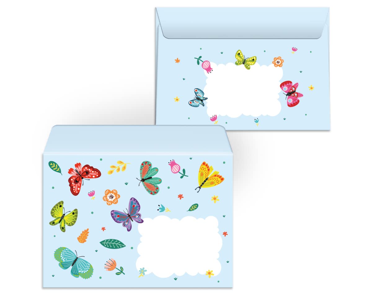 Set di 12 biglietti d'invito, buste, adesivi per compleanno per bambini, ragazze, rosa, giallo) (12 biglietti + 12 buste + 12 sacchetti per feste + 12 adesivi (sacchetti con fondo a croce