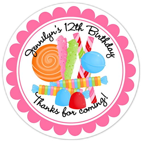 40 Candy Birthday Labels, Candy Land Birthday stickers, Customized Candy Birthday Labels (2 inch round) 40 Candy Birthday Labels, Candy Land Birthday stickers, Customized Candy Birthday Labels (2 inch round)