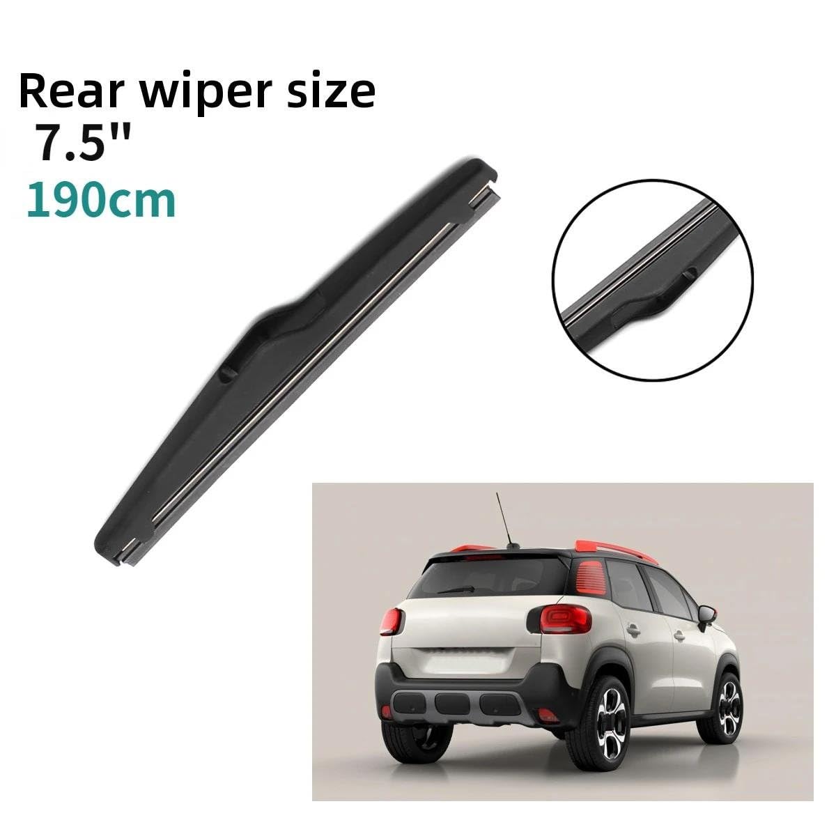 Spazzole Tergicristallo per Citroen C3 per Aircross 2017 2018 2019 2020 26 "+16"+8" Spazzole Tergicristallo Anteriori Posteriori Tergicristallo Auto