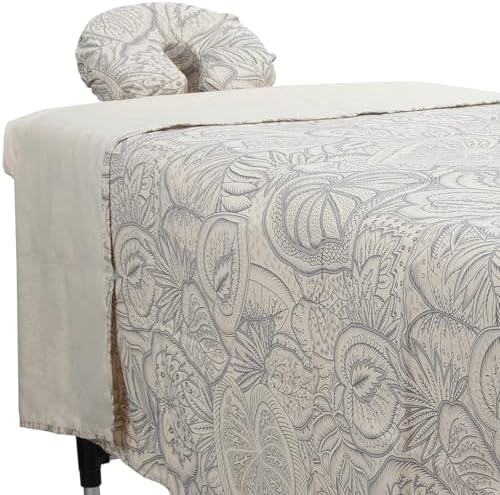 ForPro Designer Microfiber 3-Piece Massage Sheet Set, Island Natural