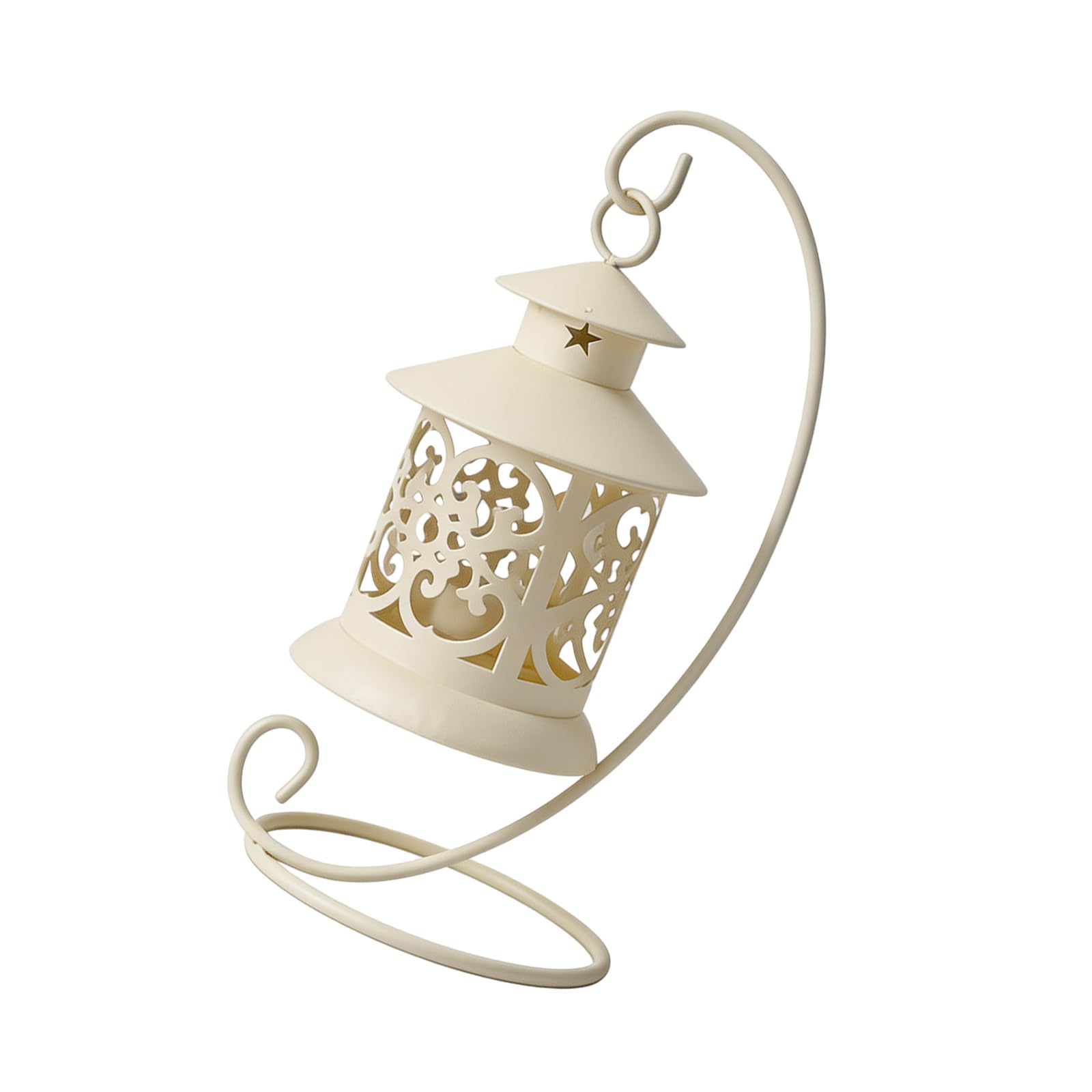 Avejjbaey Antique Styles Iron Tea Light Stand Ideal for Wedding Decoration Hanging Cage Owner