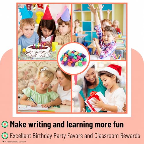 Mr. Pen- Animal Pencil Top Eraser, 60 Pack, 6 Assorted Styles | Colorful Cute Animal Designs, Latex-Free, Non-Toxic Cap Pencil Erasers for Kids, Teachers