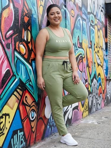 Image of BLINKIN Ankle Length Plus Size Cotton Track Pant for Woman | Ultimate Summer Lowers & Pajama for Women Pack of 2 (combo-plus-86)