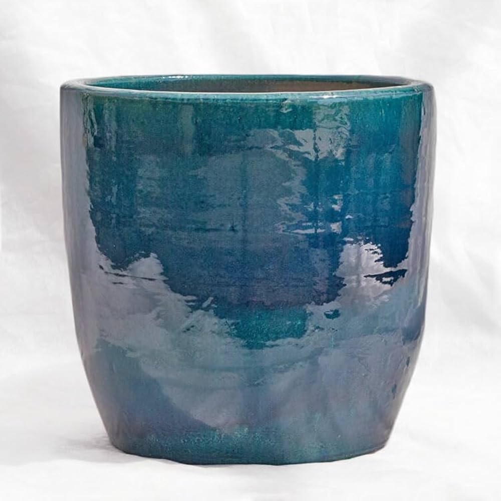 青と茶色のグラデーション植木鉢 青と茶色のグラデーション植木鉢