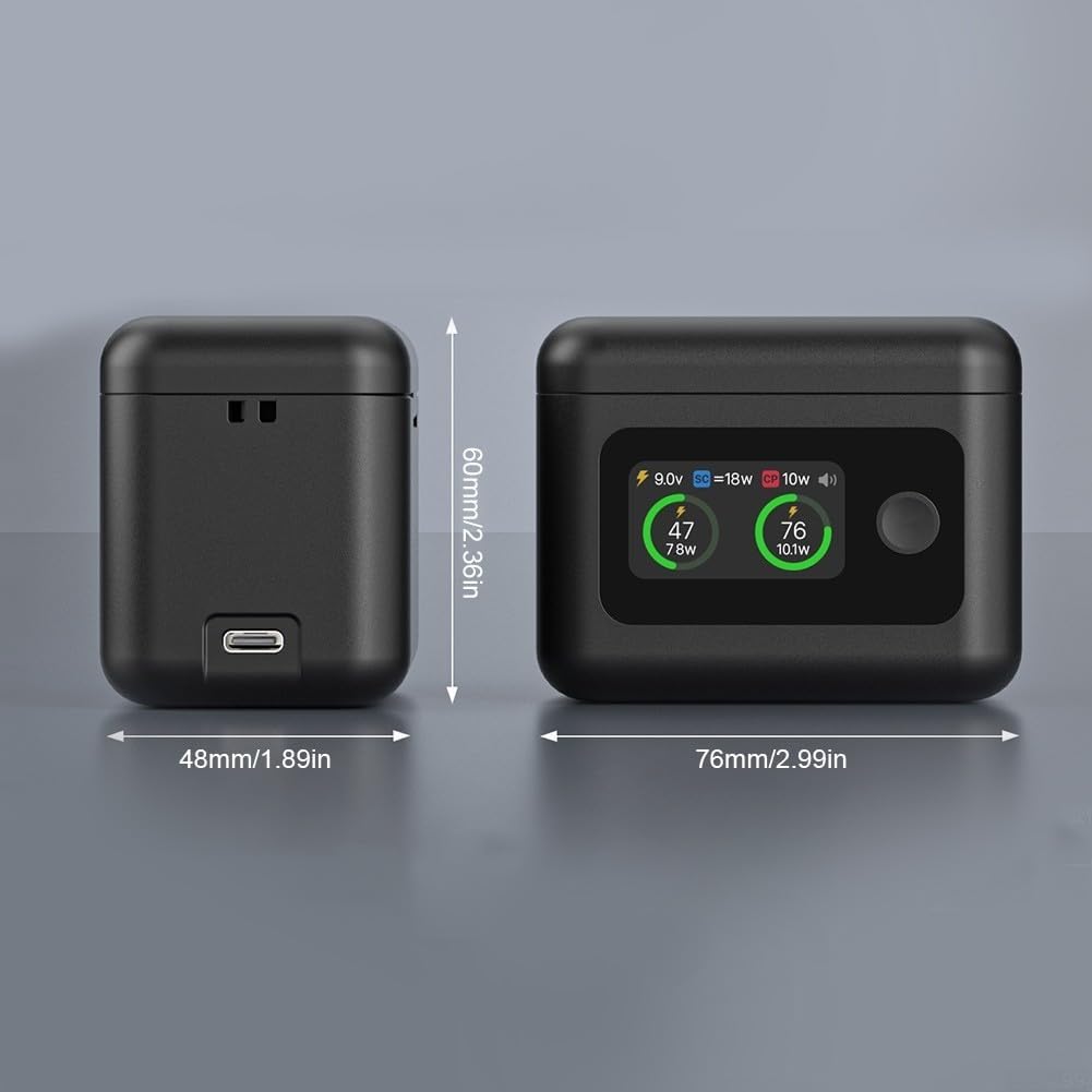 Hub de charge rapide 27 W avec écran LED pour batterie Insta 360 X5 - Fonction de banque d'alimentation intelligente