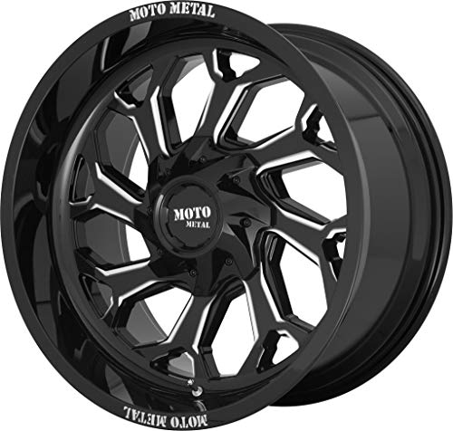 Moto Metal MO999 22x12 5x5"/5x5.5" -44mm Black/Milled Wheel Rim 22" Inch