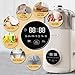 NOBLE VISTA 8 In 1 Nut Milk Maker Machine, Milk Stirrer, 35OZ Automatic Soy Milk Maker, Homemade Plant Based Milk, Almond Milk, Oat, With Delay Start, Hot/Cold non dairy beverages, Juice, Boil