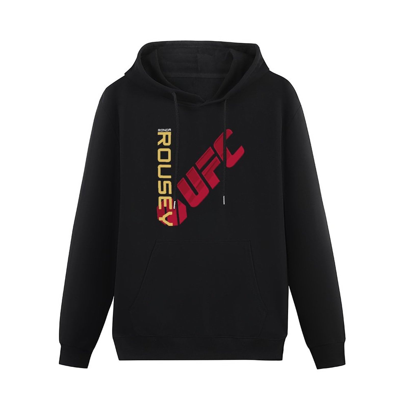 Ronda Rousey Jersey Funny Men'S Long Sleeve Hoody With Pocket Sweatershirt, Hooded Size L Black